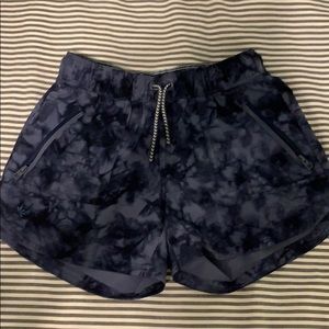 Marble navy blue athleta girl shorts size 8-10
